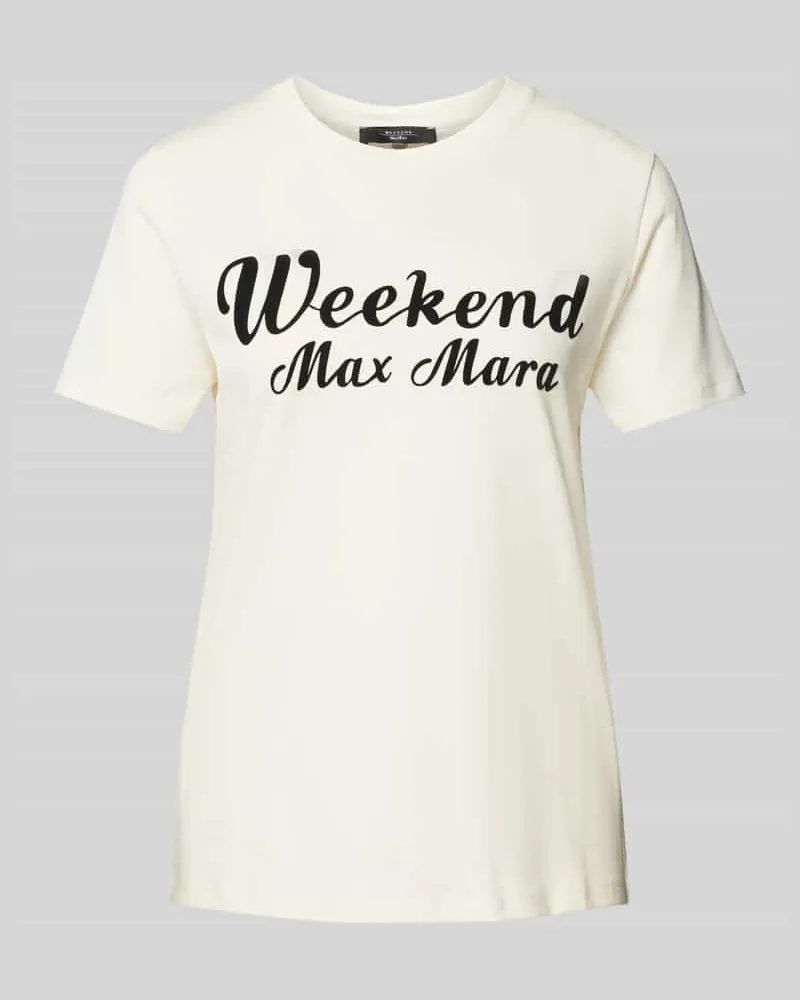 Max Mara T-Shirt mit Rundhalsausschnitt Modell 'ZIRLO Offwhite