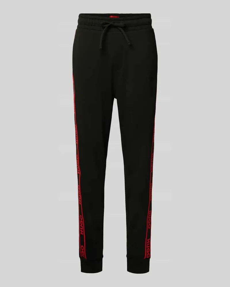 HUGO BOSS Comfort Fit Sweatpants aus reiner Baumwolle Modell 'LIAM Black