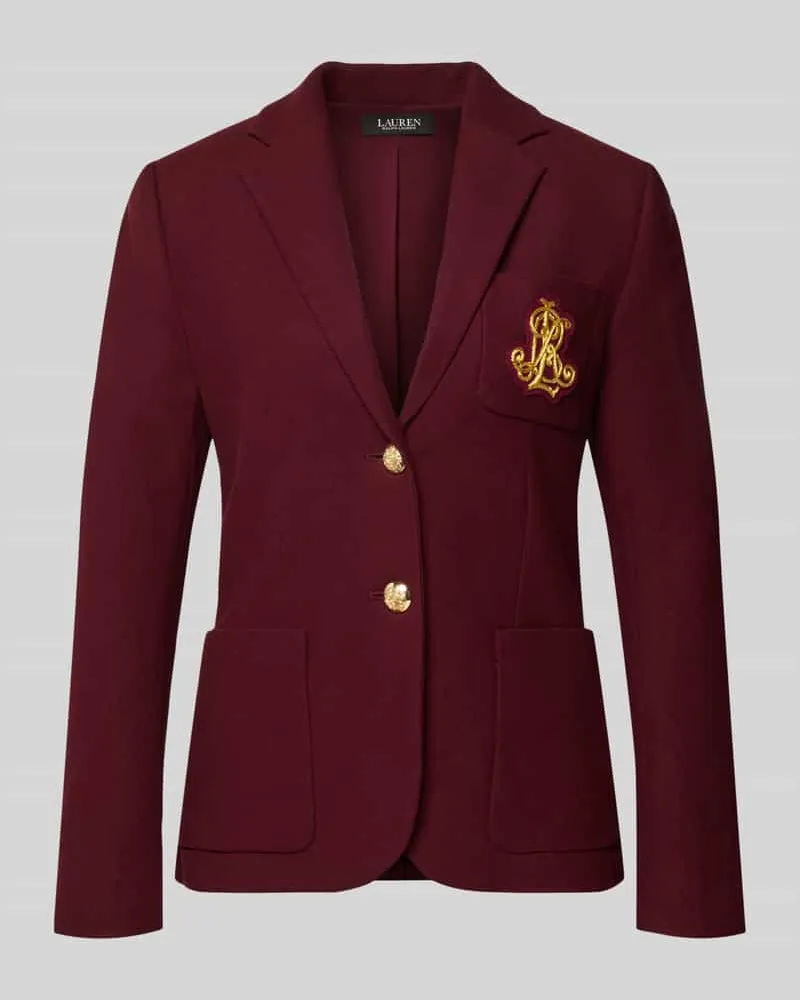 Ralph Lauren Blazer mit Reverskragen Bordeaux