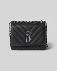 Steve Madden Handtasche mit Label-Applikation und Steppnähten Modell 'BAMARA Black