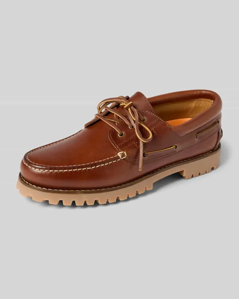 Gant Schnürschuhe mit Ziernaht Modell 'Tratton Cognac