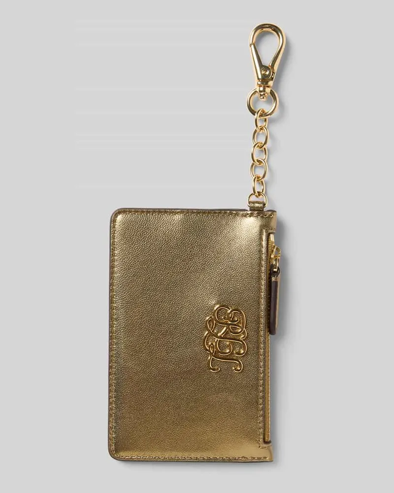 Ralph Lauren Anhänger aus Schafsleder mit Label-Applikation Gold