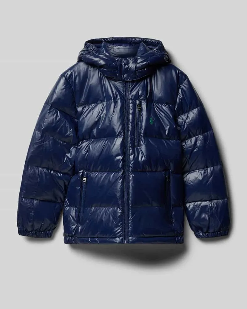 Ralph Lauren Daunenjacke mit Label-Stitching Marine