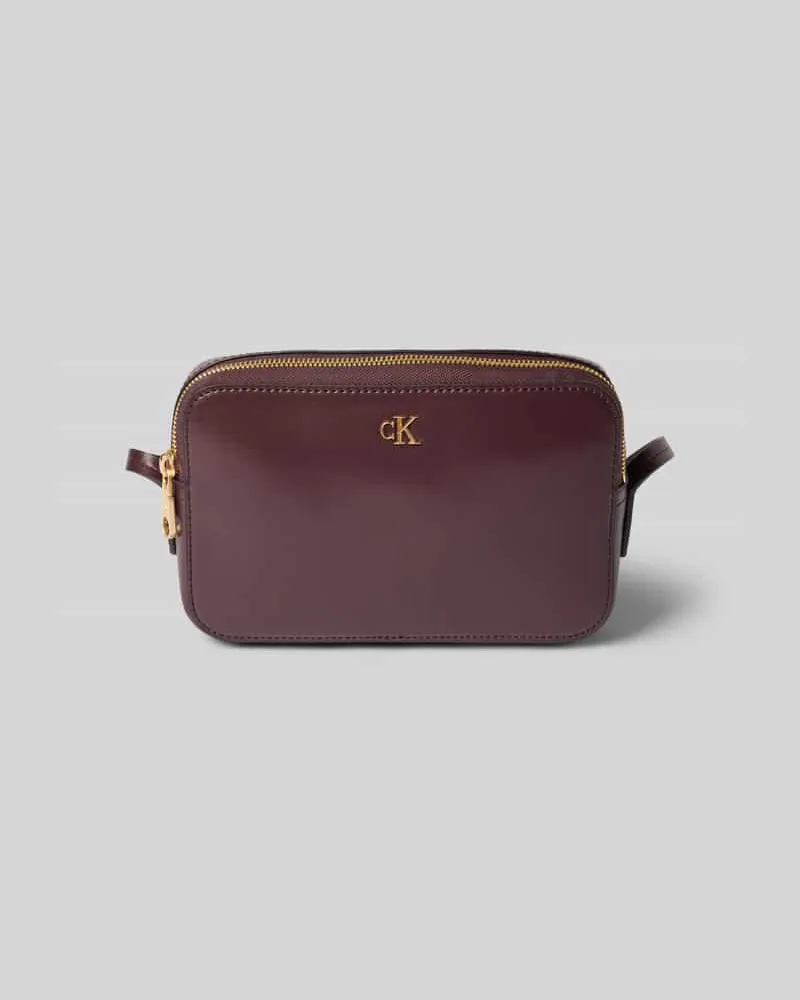 Calvin Klein Handtasche mit Logo-Applikation Bordeaux