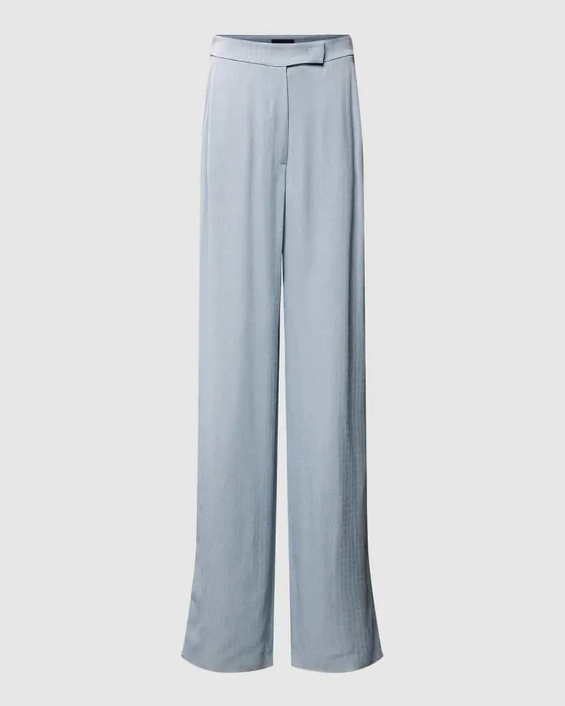 Emporio Armani Stoffhose mit Strukturmuster Hellblau