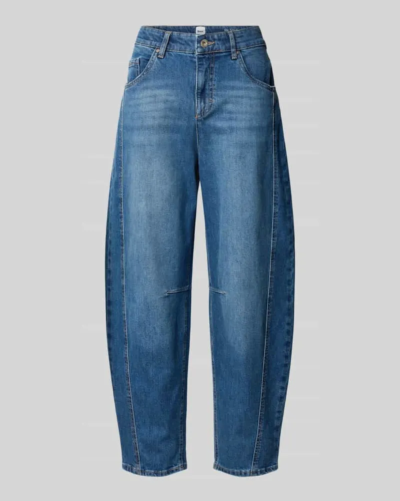 Brax Barrel Fit Jeans aus Baumwoll-Mix Modell 'MEGAN S Hellblau