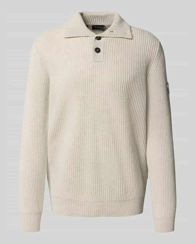 Maerz Strickpullover mit Label-Detail Offwhite