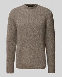 Calvin Klein Strickpullover mit Stehkragen Beige