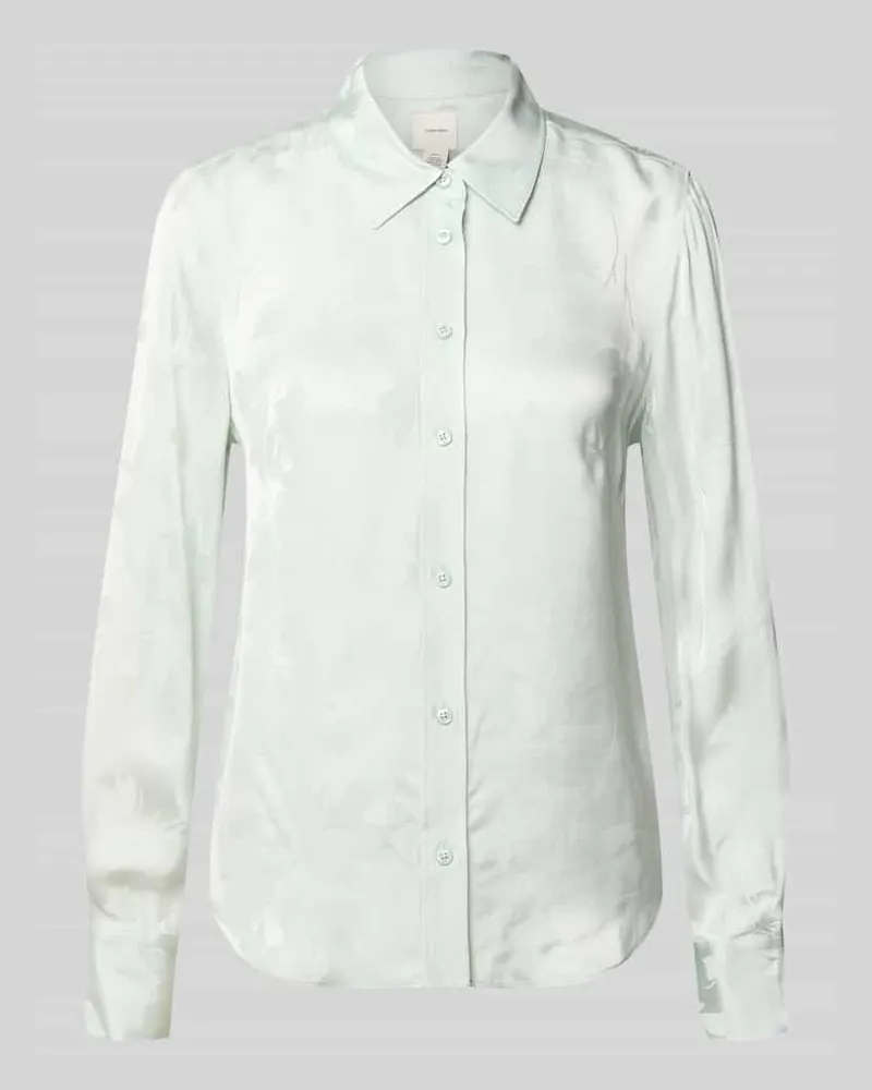 Calvin Klein Bluse aus Viskose mit abgerundetem Saum Mint