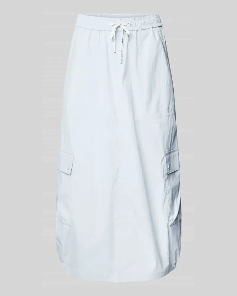 Marc Cain Midirock mit Cargotaschen Hellblau
