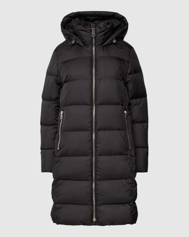 Marc O'Polo Daunenmantel mit Kapuze mit Tunnelzug Black