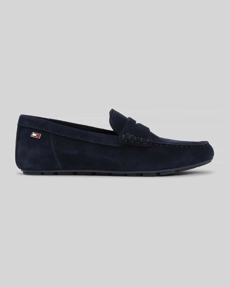 Tommy Hilfiger Mokassins aus Veloursleder Dunkelblau