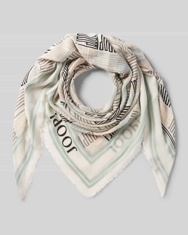 JOOP! Tuch im Allover-Look Modell 'Aimy Ecru