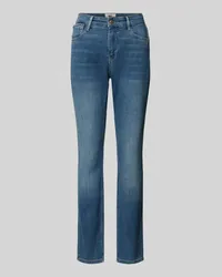 MAC Jeans Slim Fit Jeans im 5-Pocket-Design Modell 'California Blau