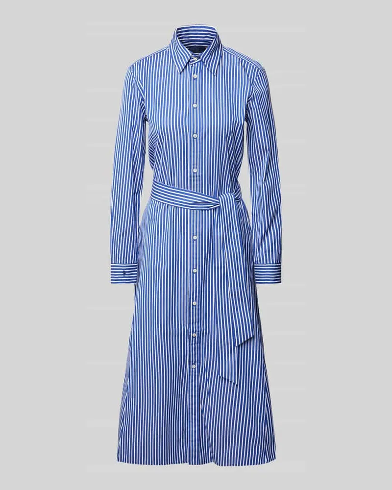 Ralph Lauren Hemdblusenkleid mit Bindegürtel Marine