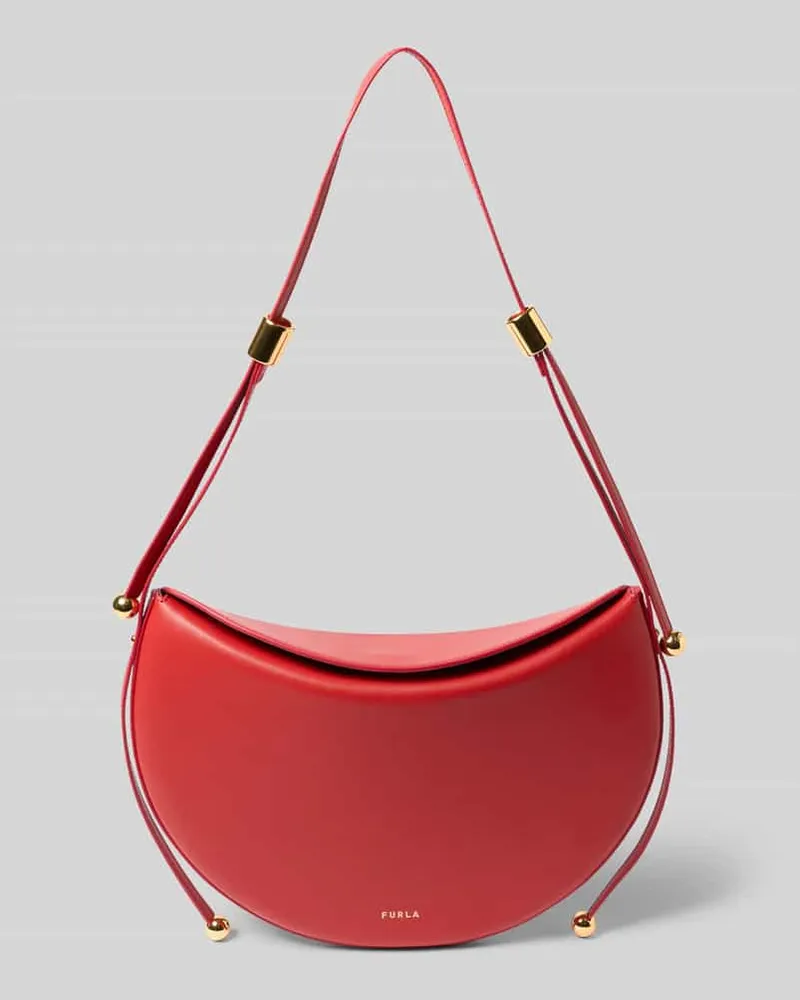 Furla Shoulder Bag mit Logo-Print Modell 'Moonstone Rot