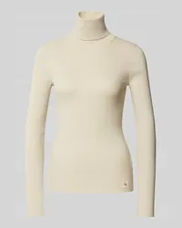 Calvin Klein Longsleeve mit Rollkragen Beige