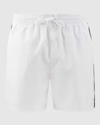 Calvin Klein Badehose mit Logo-Streifen Weiss