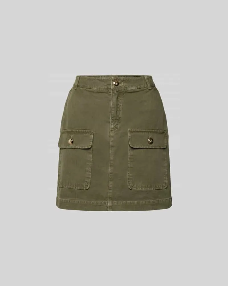 Anine Bing Minirock mit Pattentaschen Khaki