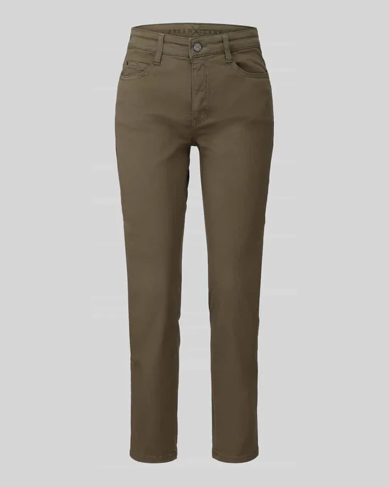MAC Jeans Straight Fit Jeans aus Baumwoll-Mix Modell 'Dream Oliv