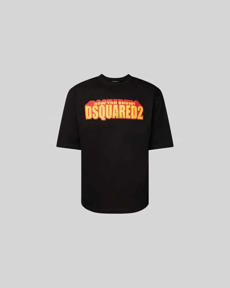 Dsquared2 T-Shirt mit Label-Print Black