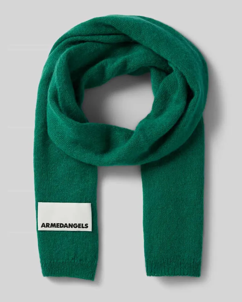 Armedangels Schal aus Woll-Mohair-Mix Modell 'YUKINAA SOLID Gruen