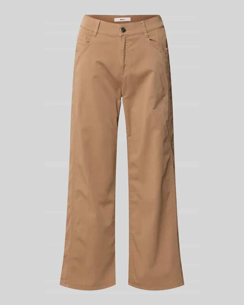 Brax Straight Leg Hose aus Baumwoll-Mix Modell 'MAINE S Camel