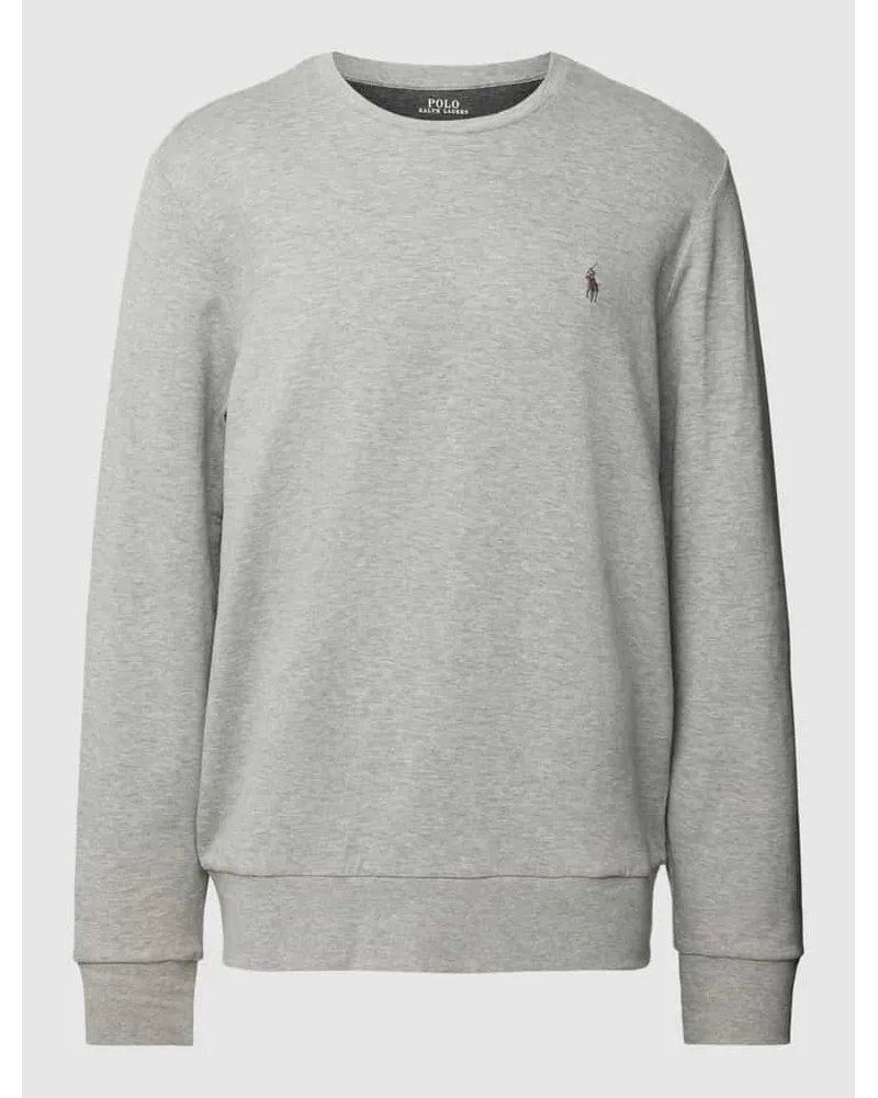 Ralph Lauren Sweatshirt mit Logo-Stitching Hellgrau