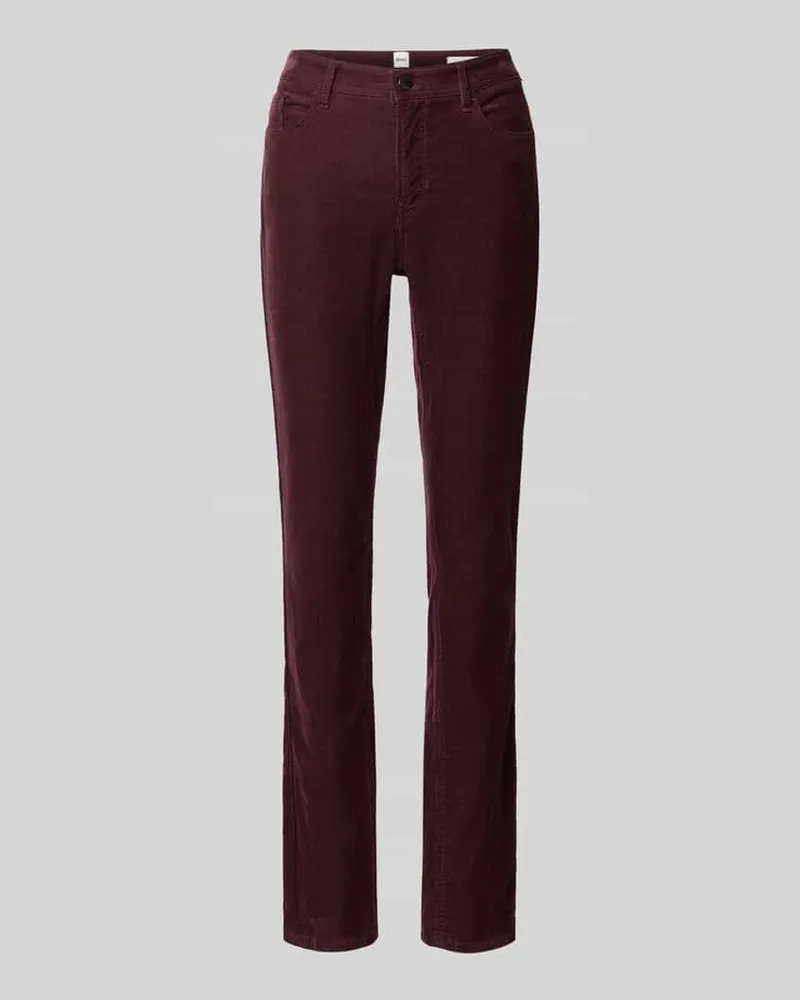 Brax Schmale Hose aus Baumwoll-Mix Modell 'MARY Bordeaux