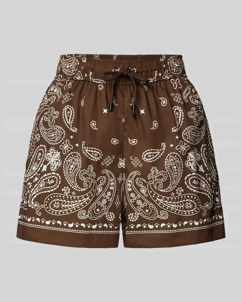 Suncoo Shorts im Allover-Look Modell 'BAHIA Schoko