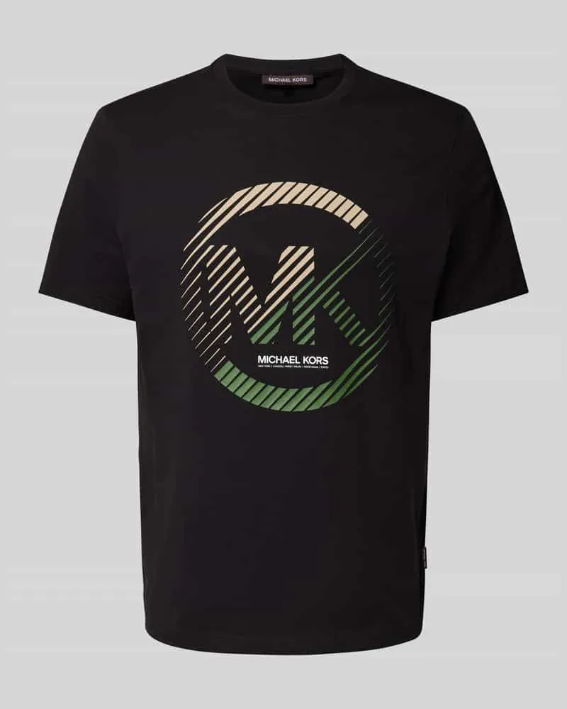 Michael Kors T-Shirt mit Label-Print Modell 'VICTORY Black