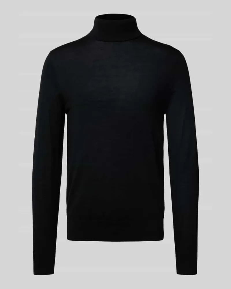 Tiger of Sweden Strickpullover mit Rollkragen Modell 'Neville Black