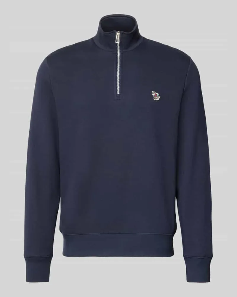 Paul Smith Regular Fit Sweatshirt aus reiner Baumwolle Marine
