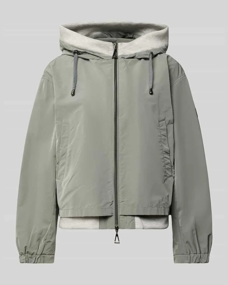 Gil Bret Jacke mit Zweiwege-Reißverschluss Oliv