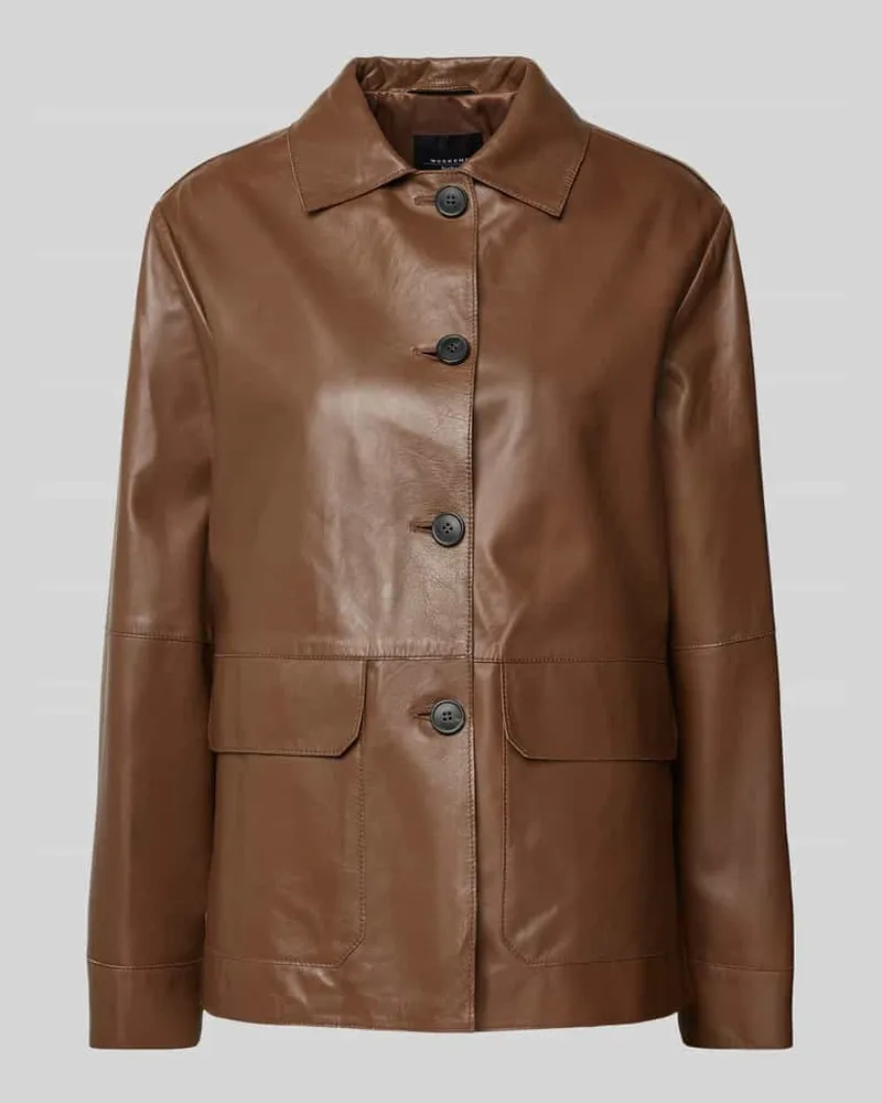 Max Mara Jacke in Leder-Optik Modell 'KAYA Hazel