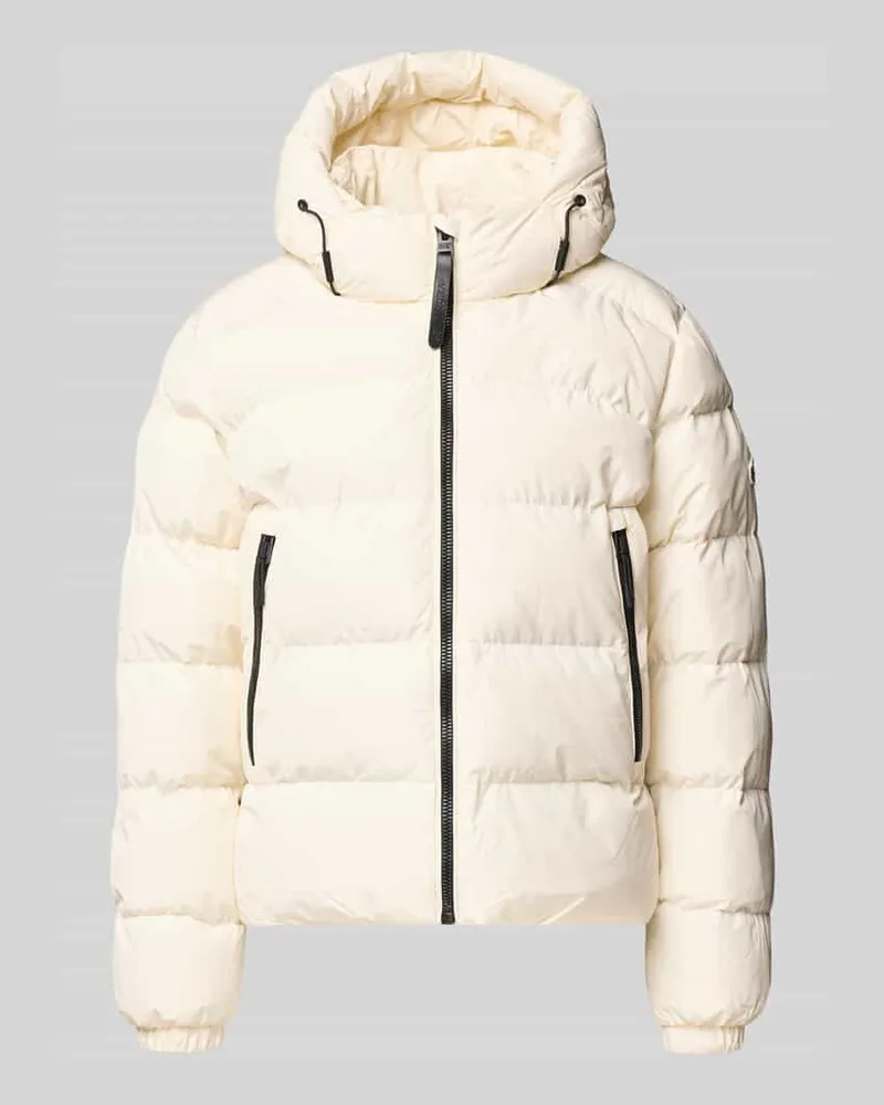 Superdry. Regular Fit Steppjacke mit Logo-Prägung Modell 'Sports Offwhite