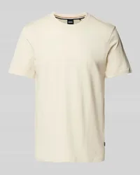 HUGO BOSS T-Shirt mit Label-Print Modell 'Thompson Offwhite