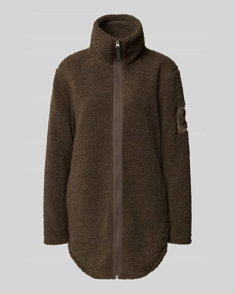 Didriksons 1913 Relaxed Fit Jacke mit Stehkragen Modell 'Umi Mittelbraun