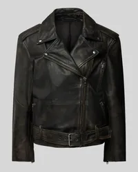 Selected Bikerjacke mit Reißverschlusstaschen Modell 'NANA Black