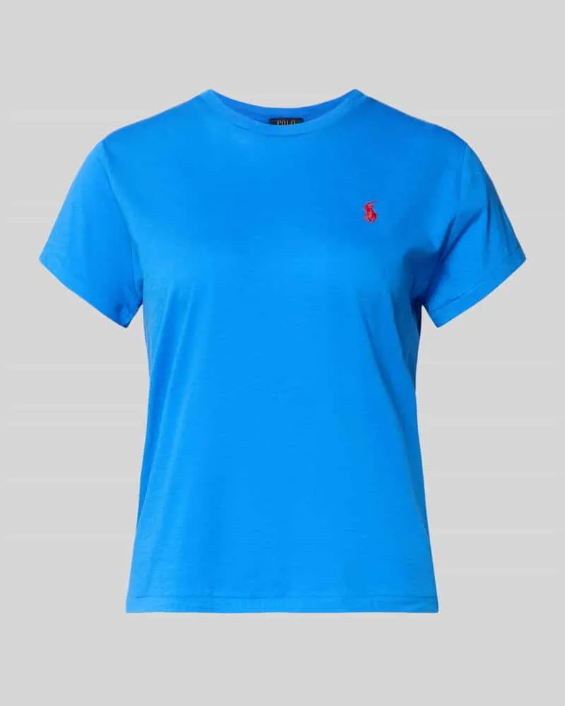 Ralph Lauren T-Shirt mit Label-Stitching Bleu