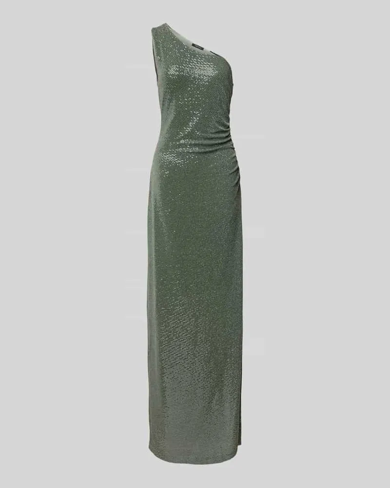 Swing Abendkleid mit One-Shoulder-Träger und Pailletten Schilf