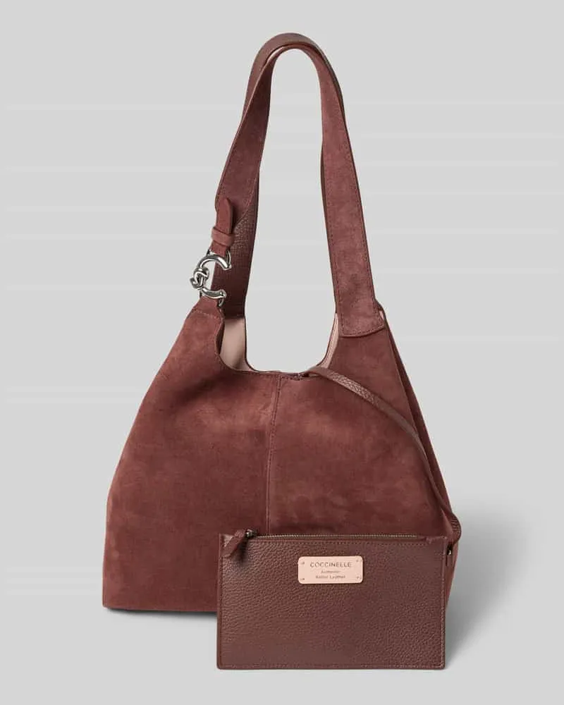 Coccinelle Handtasche aus echtem Leder Bordeaux