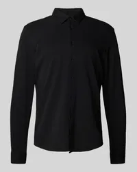 Casual Friday Casual Fit Freizeithemd mit Kentkragen Modell 'Arthur Black