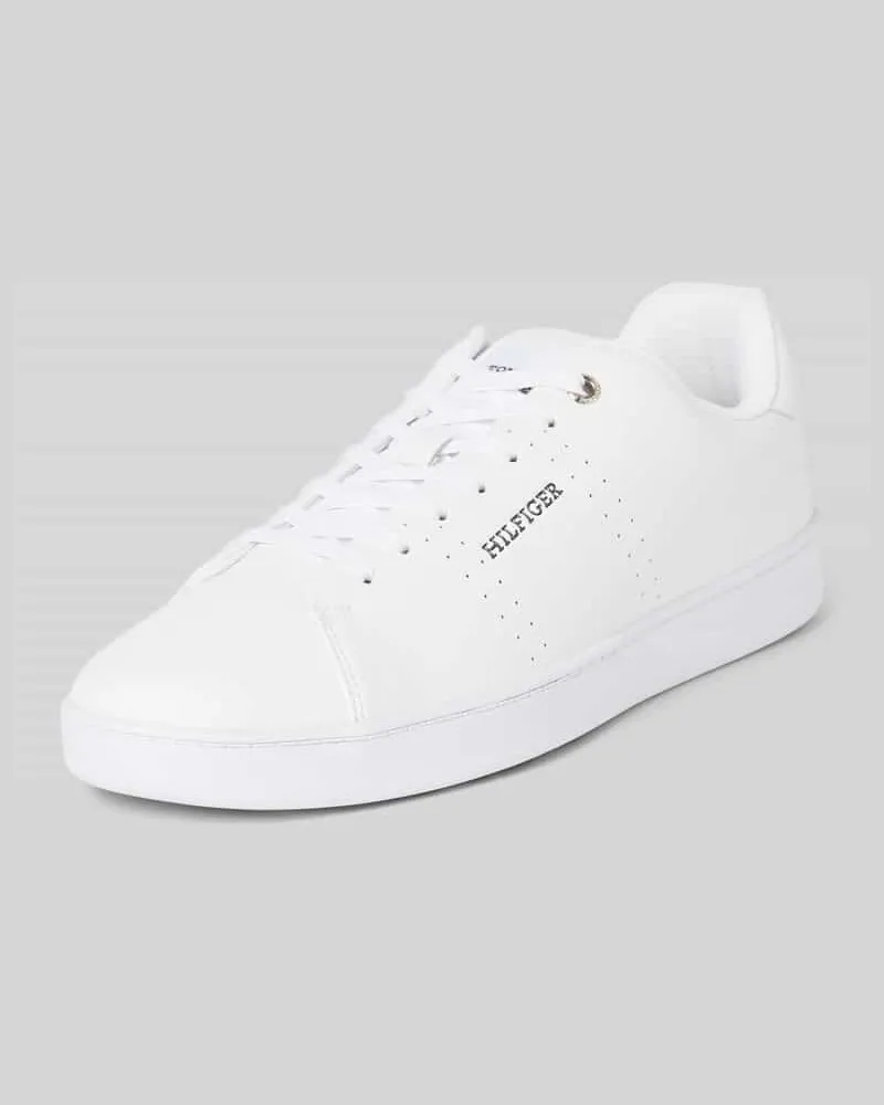 Tommy Hilfiger Sneaker in unifarbenem Design Weiss