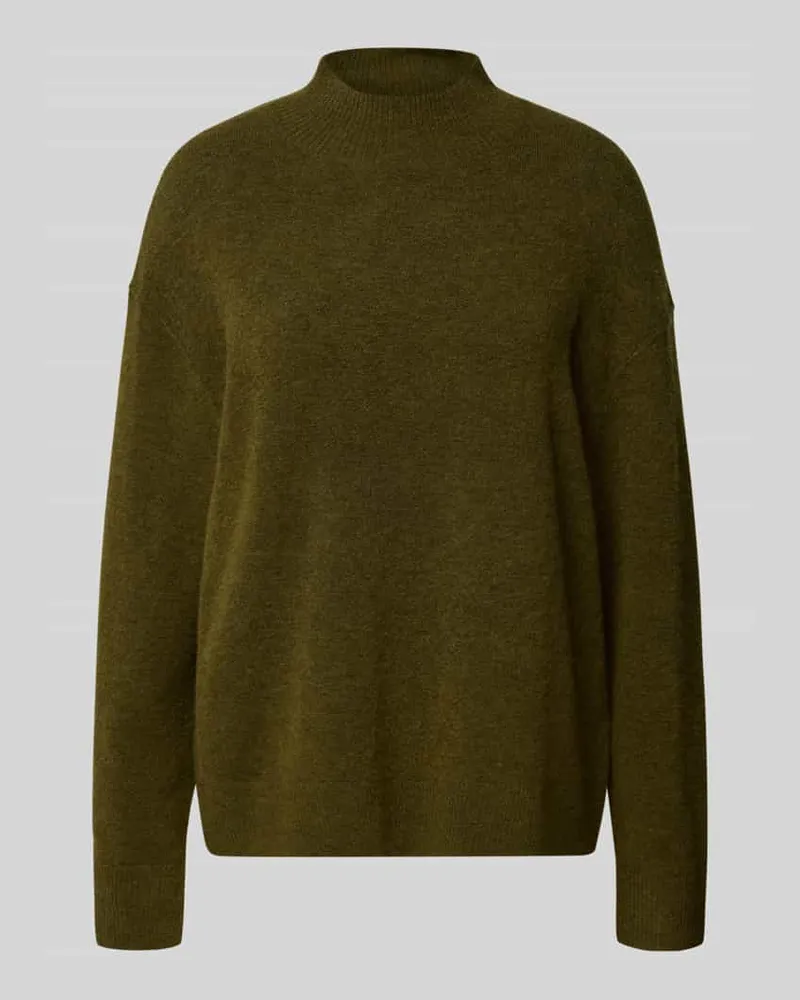Marc O'Polo Regular Fit Strickpullover aus Schurwoll-Mix Oliv