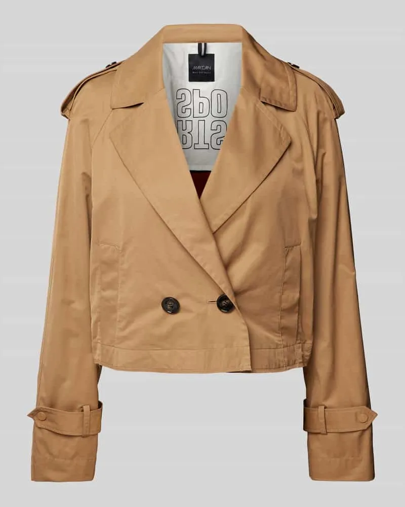 Marc Cain Cropped Jacke mit Reverskragen Camel