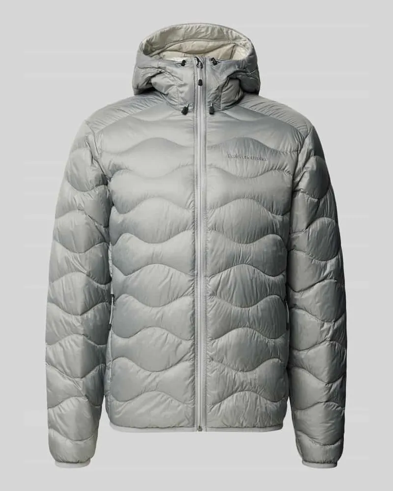 Peak Performance Slim Fit Steppjacke mit Kapuze Modell 'Helium Silber
