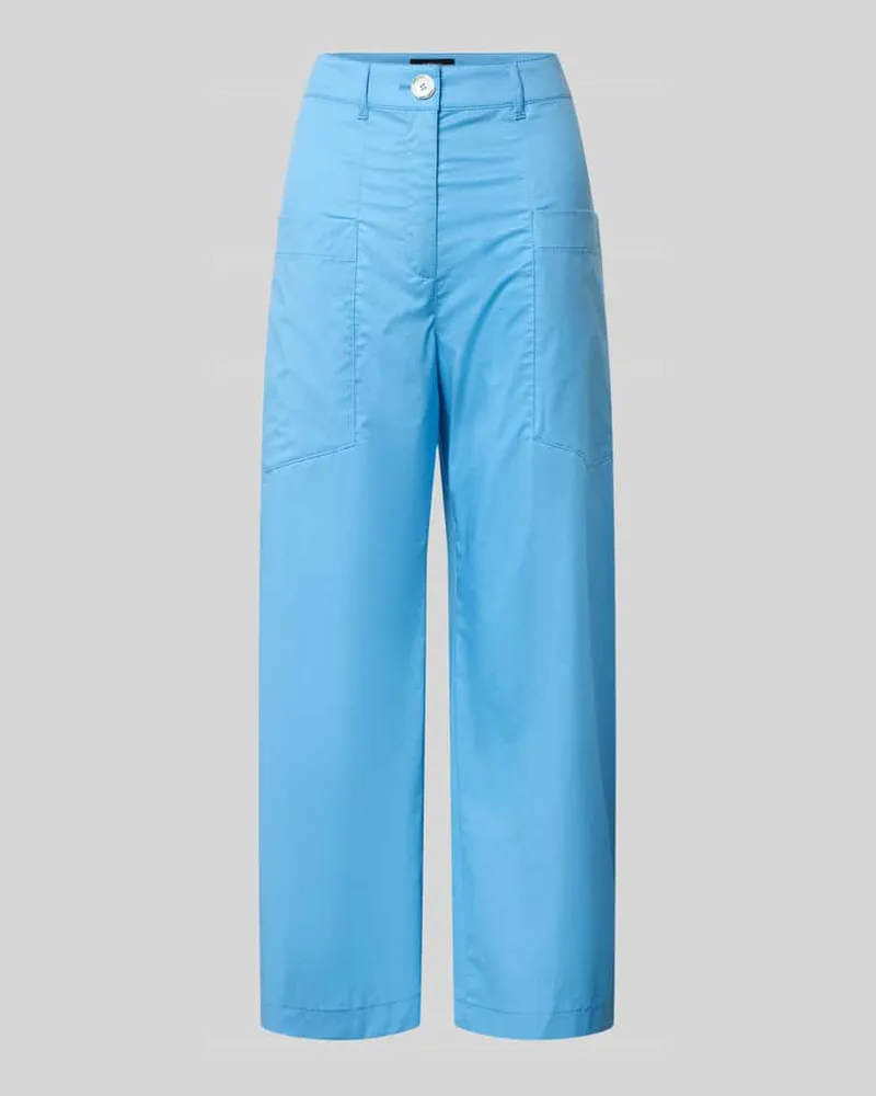 Marc Cain Wide Fit Stoffhose mit aufgesetzten Taschen Bleu