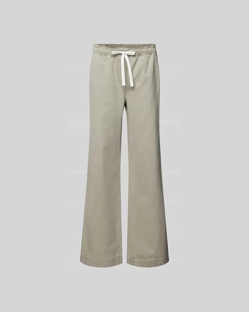 Juvia Wide Fit Jeans mit Tunnelzug Taupe