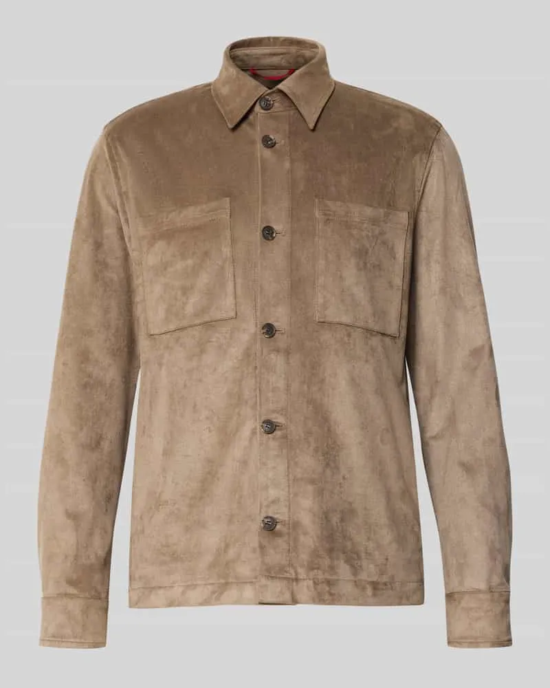 cinque Regular Fit Hemdjacke mit Brusttaschen Modell 'Messi Mud